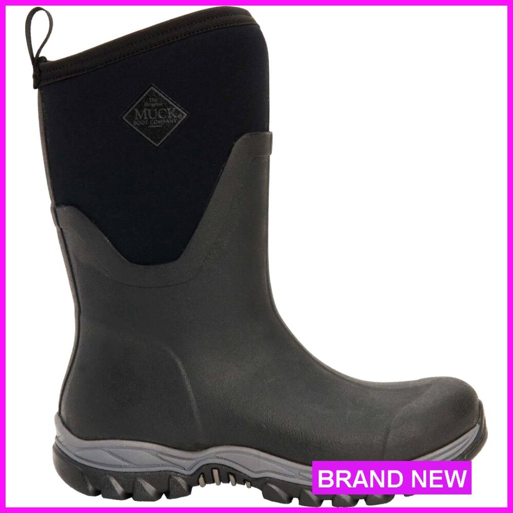 Insulated Winter Snow Boots Waterproof Mid Height Rugged Outdoor Hiking